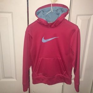 Girls pink nike hoodie